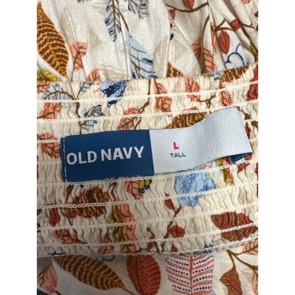 Old Navy Multicolor Floral Sleeveless Cami Camisole Maxi Tank A-Line Dress Sz L - Picture 3 of 4